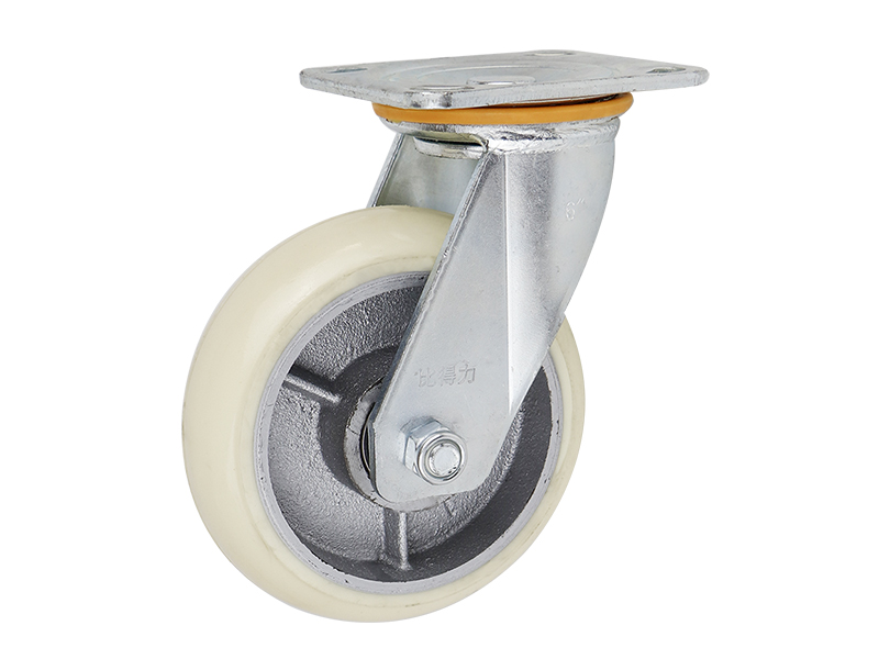 重型07系列8寸平頂萬(wàn)向鐵芯聚氨酯PU輪 S0701-200-6802