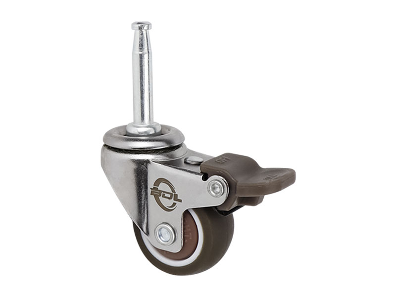 輕型01系列1.5寸插管萬(wàn)向剎車人造膠TPR輪 H0105E-38-6411-7