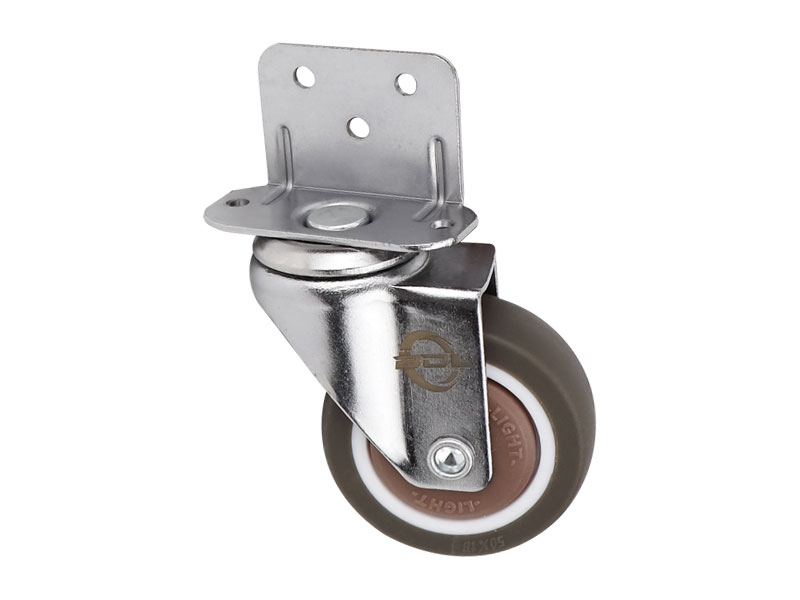 輕型01系列1.5寸L型萬(wàn)向人造膠TPR輪 H0108-38-6411