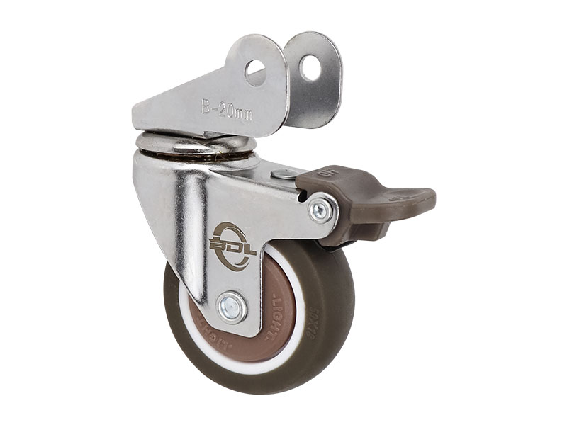 輕型01系列2寸翻轉(zhuǎn)型萬(wàn)向剎車(chē)人造膠TPR輪 H0109E-50-6411