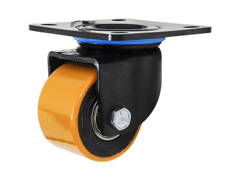 低重心11系列3寸平頂萬(wàn)向聚氨酯PU輪 B3001-75-6272