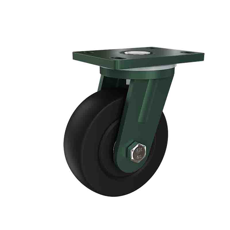 10系列超重型MC黑色6寸萬向澆注尼龍輪 G1001-150-6667