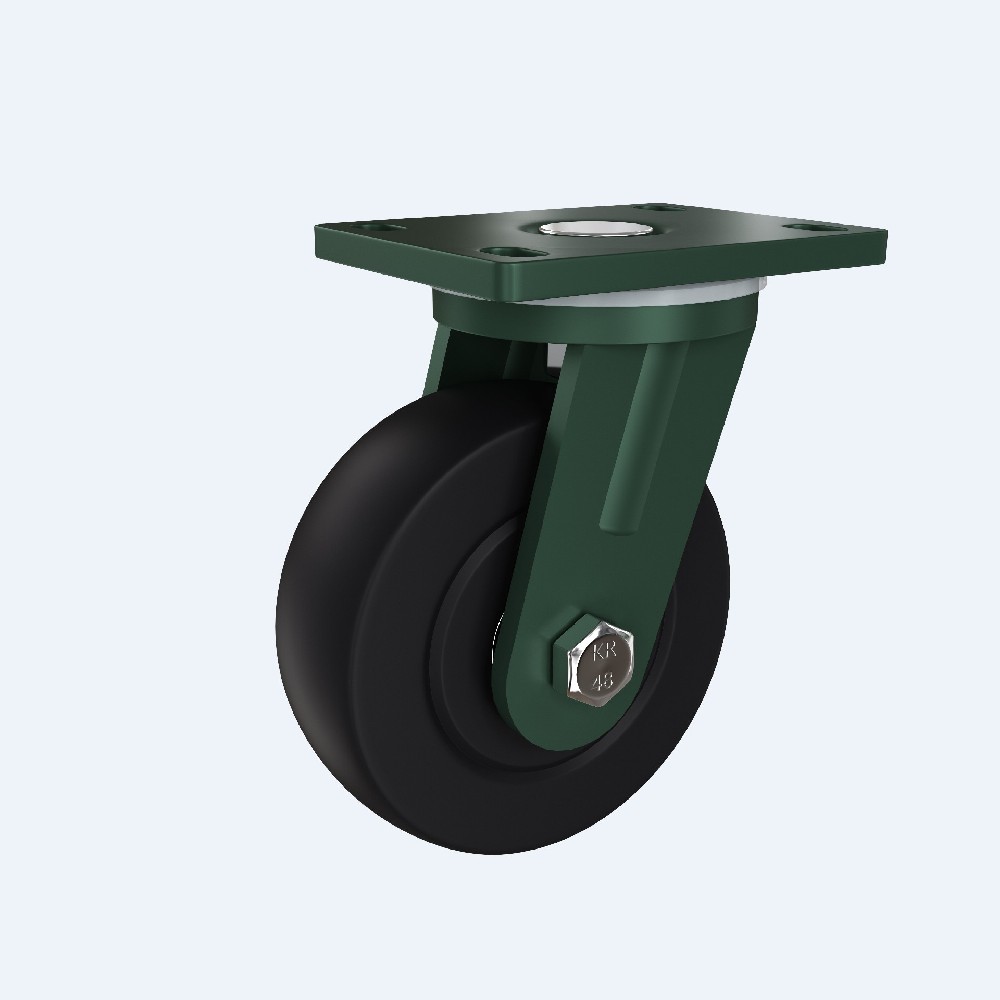 10系列超重型MC黑色8寸萬向澆注尼龍輪 G1001-200-6667