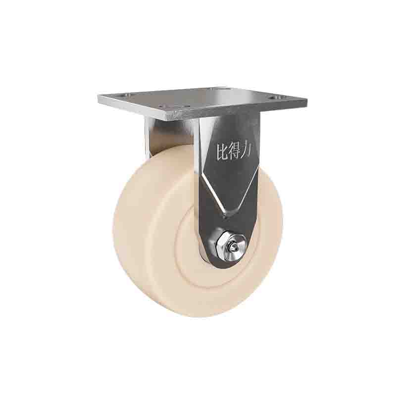 08系列重型抗沖擊MC米白色5寸定向澆注尼龍輪 S0804-125-6666