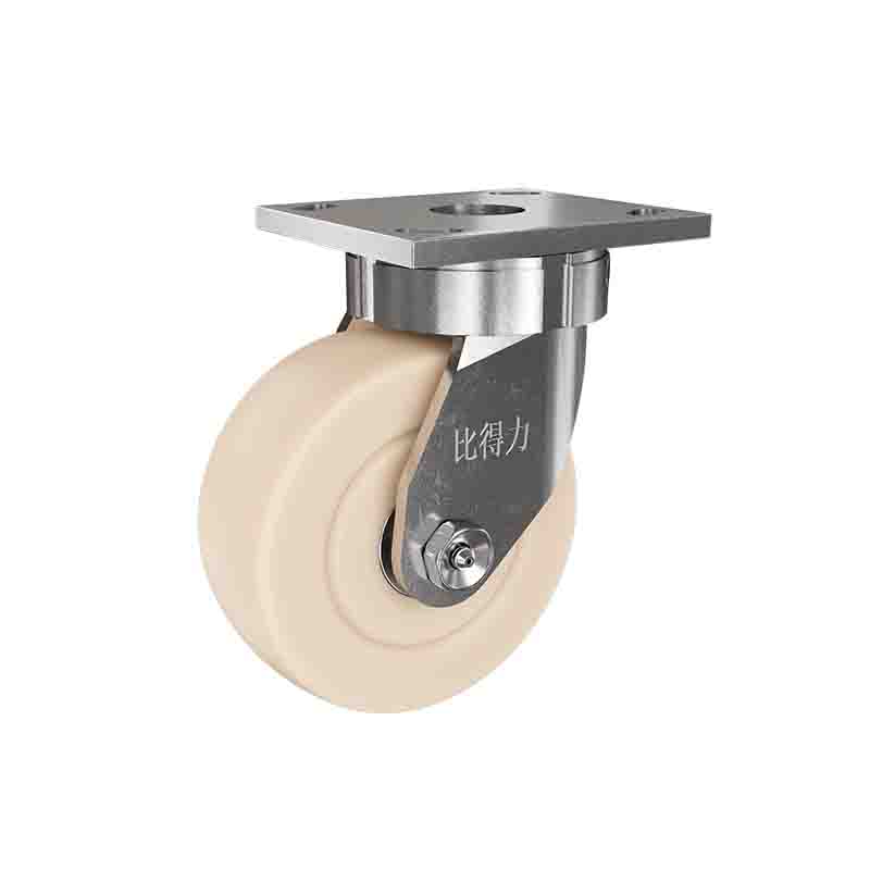 08系列重型抗沖擊MC米白色8寸萬向澆注尼龍輪 S0801-200-6666