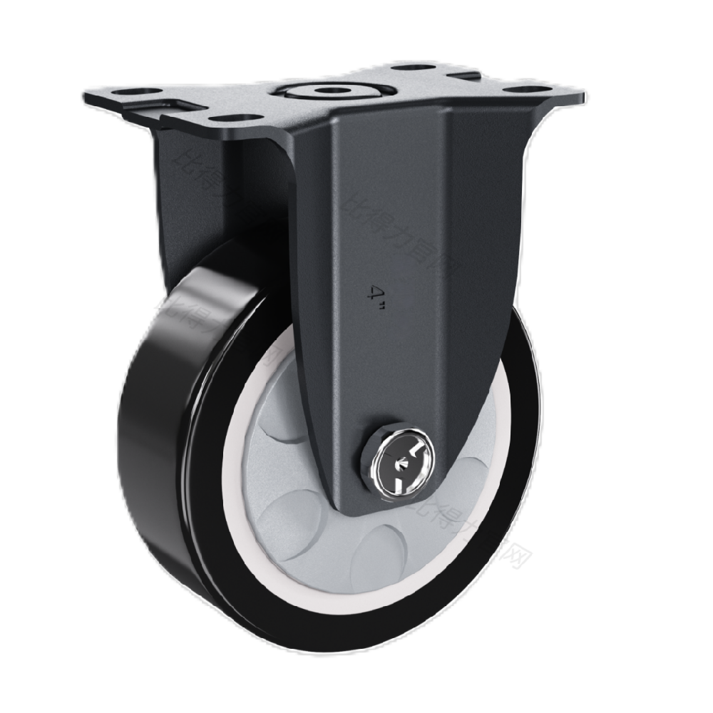 中型03系列豪華款2.5寸平頂定向 高強度聚氨酯PU輪  F0304-63-6231