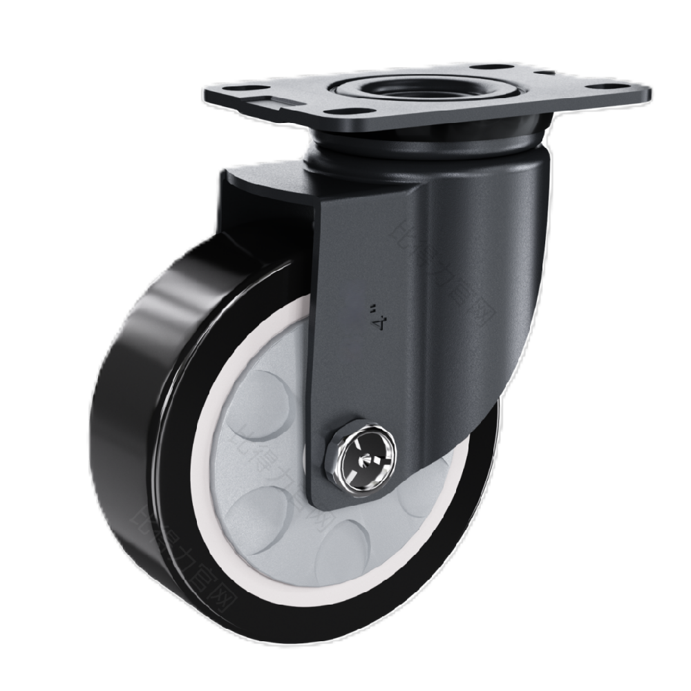 中型03系列豪華款5寸平頂萬向 高強度聚氨酯PU輪 F0301-125-6231