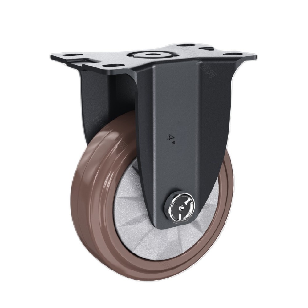 中型03系列豪華款2.5寸平頂定向 高彈天然橡膠ER輪 FC-63-3521-P